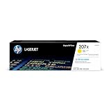 HP 207X W2212X, Amarillo, Cartucho Tóner de Alta Capacidad Original, de 2.450 páginas, para impresoras HP Color LaserJet Pro MFP M282nw, MFP M283fdn, MFP M283fdw, M255dw y M255nw