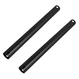 DOITOOL 2 Piezas Varilla Extensión Ventilador Techo Hierro Negro 50cm