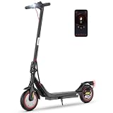 iScooter 8.5' Patinete Eléctrico Adultos Homologado DGT, 500W Motor, Autonomía De 20-25 KM, Máxima 25KM/H, Timbre, App, Frenado Doble, Plegable, Carga 120 KG, 13 KG