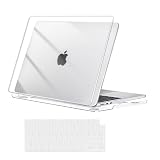 MOSISO Funda Compatible con MacBook Air 13,6 Pulgadas M5 M4 M3 M2 2026 | 2025-2022 A3449 A3240 A3113 A2681, Plástico Carcasa Dura para MacBook Air 13 Pulgadas y Cubierta Teclado, Cristal Claro