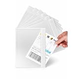 100 sobres portadocumentos autoadhesivos C5 (175 x 235 mm) para hojas A5 o A4 dobladas, resistentes al agua, sobres transparentes para documentos, adhesivo fuerte para envíos, facturas y burbujas de
