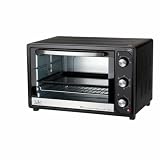 JATA HN945 - Horno Eléctrico de Sobremesa 45 L con Convección y Grill, 2.000 W, 3 Funciones, Termostato Regulable, Temporizador 60 Min, Luz Interior, Bandeja y Parrilla
