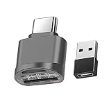 Lector de Tarjetas Micro SD USB C, Adaptador OTG a Micro SD SDXC SDHC (Gris Oscuro)