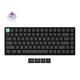 Keychron K2 HE Teclado Magnético Inalámbrico, 2.4Ghz/Bluetooth/USB-C, RGB, Hot-Swap, QMK/Via, Gateron Magnetic Switch Nebula, Compatible con Mac Windows Linux, Standard Edition Negro