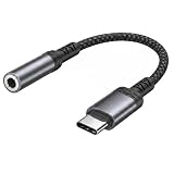 Adaptador USB C a Jack 3,5mm,USB Type C jack Auriculares Audio Adapter con HiFi DAC Chip,Adaptador Jack a USB C adaptador Auriculares para Samsung Galaxy,iPhone 17/16/15,iPad Pro,MacBook,Xiaomi,Huawei