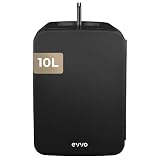 EVVO Nevera Mini Portátil F10 de 10 L, Frigorífico Pequeño, Negro | Para Bebidas, Cosmética, Cremas y Skincare, Función Frío y Calor, Conexión AC/DC 12V/220V y Funcionamiento Silencioso