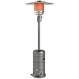Outsunny Estufa de Gas Propano, 13000W para Propano 7 m² Gris