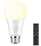 GRV Bombilla LED inteligente E26 A60 de 9 W con control remoto de 2.4 GHz, bombillas LED que cambian de color, regulables continuas 3000 K-6500 K, 800LM equivalente a lámpara incandescente de 80W