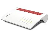 Fritz!Box 4690 - Router, WiFi 7, Banda Dual 4x4 (5760 Mbps 5GHz y 1200 Mbps 2,4 GHz), Mesh, WAN 10Gb, 1 x LAN 10Gb, 3 LAN 2.5Gb, 1 x USB 3.0, Base DECT, Interfaz en Español