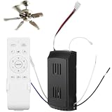 HOMSFOU 1 juego Controlador de Ventilador de Techo Inalámbrico con Motor Dc y de Variable Compatible con Ventiladores y Luces Seguro Voltaje Diseño Duradero y Práctico