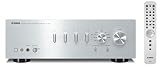 Yamaha AS-701 - Amplificador integrado estéreo de 160 W por canal, plata