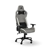 Corsair T3 Rush Fabric Silla para Juegos (2023) – Gris y Blanco