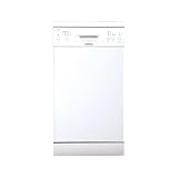 Edesa Lavavajillas EDW 4610 WH Libre Instalación, 6 Programas, Ancho de 45 cm, Nivel sonoro 49 dB, Clase de Eficiencia Energética E, Color Blanco