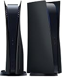 Joso Faceplate for PS5 Disc Edition, Anti-Scratch Dustproof Case Replacement, Cover Skin Fit for PS5 Console (CD-ROM), Plates for PS5 Accessories, Easy Installation - Black