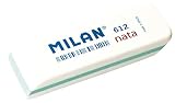 Milan 612 - Goma de borrar, color blanco, Caja 12 Unidades, blanco