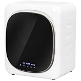HOMCOM Secadora de Evacuación 3 kg Compacta 800W Pantalla Táctil Blanco