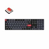 Keychron K5 Pro QMK/Via Teclado Mecánico Inalámbrico Hot-Swappable 100% Custom Programmable Macro Keyboard con Gateron Low Profile 2.0 Red Switch, Retroiluminación RGB, Keycaps PBT para Mac Windows