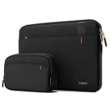 Inateck Funda Portátil 13 Pulgadas 360° Protección, Negro | Compatible con MacBook Air M5-M1 2026-2018, Pro M2/M1 2022-2016, MacBook Neo 2026, Surface Pro 11-3