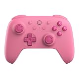 8BitDo Ultimate 2C Bluetooth Controller for Switch, Wireless Controller with 6-Axis Motion Control, Rumble Vibration, Refined D-Pad and Bumpers, and Hall Effect Joysticks (Pink)
