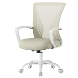 SONGMICS Silla de Oficina giratoria de Malla, Carga de 120 kg