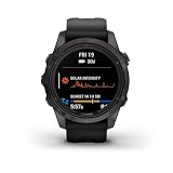 Garmin Fenix 7S Pro Sapphire Solar Edition Smartwatch con Correa, Caja de 42 mm, Gris Carbono DLC Titanio/Negro