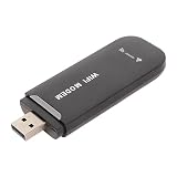 Enrutador WiFi 4G de Alta Velocidad, hasta 150 Mbps, Admite 10 Usuarios, Ranura para Tarjeta SIM, Módem WiFi USB 4G LTE Portátil para Oficina, Viajes a Casa, Plug and Play (Black)