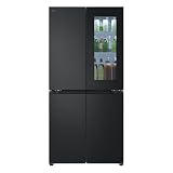LG GMV860EPDE SLIM - Frigorífico multipuerta con congelador (530 L, clase energética E) con InstaView, Express Freeze, AI Smart Learner, Total No Frost, color negro