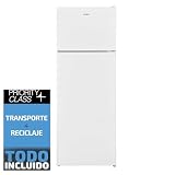 SAUBER - Frigorífico Dos Puertas SERIE 3-2P144-144 x 54 cm - LED - Puertas Reversibles -Capacidad 212 litros - LESS FROST COOLING SYSTEM - ENTREGA EN DOMICILIO Y RETIRADA DEL USADO INCLUIDO