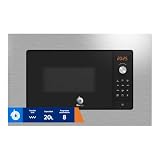 Balay, Microondas Integrable, 20 litros, Negro/Acero Inoxidable, 3CG6112X3 | Mantén tu microondas impecable con el asistente Aqualisis y dale un toque final a tus platos con el Grill.