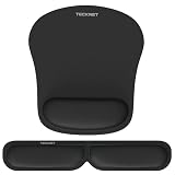 TECKNET 2 in 1 Alfombrilla Ratón con Apoyo y Reposamuñecas Teclado