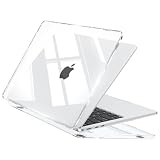 EooCoo para Funda MacBook Air 13,6 Pulgadas M5 M4 M3 M2 Transparente | Carcasa Rígida Ultra Delgada,De plástico,Superficie Lisa,Compatible con MacBook Air 13' A3449 A3240 A3113 A2681 2026-2022