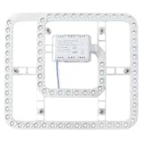 HAOLEDI Kit de Actualización de Luz LED para Techo, Repuesto para Ventilador de Techo, Regulable en 3 Temperaturas de Color 3000K/4000K/6000K (36, Vatios)