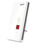 Fritz!Repeater 2400 International - Repetidor/Extensor WiFi AC+N, Banda Dual(1.733 Mbps/5 GHz y 600 Mbps/2,4 GHz), Mesh, Punto de Acceso WiFi, 1 Puertos LAN Gigabit, WPS, Interfaz en Español