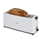 JATA TT579 - Tostadora de boca ancha (40 mm) para todo tipo de pan. Centrado automático del pan. Selector electrónico de tostado. 6 posiciones. Función de descongelación y mantenimiento del calor