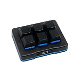 6 teclas Mini Keypad Wireless USB Mecánico Gaming Macro Teclado Custom Programable OSU Teclado con RGB Led para PC Gaming OSU Oficina Trabajo HID