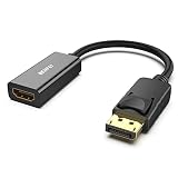 BENFEI 4K Adaptador DisplayPort a HDMI, unidireccional adaptador DisplayPort DP de conexión de computadora a monitor HDMI, compatible con computadora portátil, PC, monitor, proyector de TV
