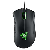 Razer DeathAdder Essential - Ratón Gaming con sensor óptico, 6400 DPI (5 botones programables, interruptores mecánicos, agarres laterales de goma), Negro