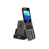 SPC Stella 2 - Teléfono móvil de Tapa para Mayores, Botones y Teclas Grandes, fácil de Usar, configuración remota, botón SOS, USB-C, 3 memorias directas, Base de Carga, sin Cargador - Negro