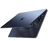 EooCoo para Funda MacBook Air 13,6 Pulgadas M5 M4 M3 M2 Azul MedianocheMate | Carcasa Protectora de Rígido,Compatible con MacBook Air 13' A3449 A3240 A3113 A2681 2026-2022,Cubierta Mate Ultra Ligera