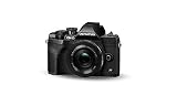 Kit de cámara del Sistema Micro Four Thirds Olympus OM-D E-M10 Mark IV, Sensor de 20 Mpx, Visor electrónico, vídeo 4K, Wi-Fi, Negro, Incluye el M.Zuiko Digital ED 14-42mm F3.5-5.6 EZ Pancake Negro