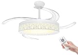 LED ATOMANT Ventilador LED 4 Aspas Retractiles Ø109cm 72W CCT Regulable