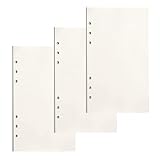 PALUDO 135 Hojas Papel de Recambio A6 con 6 Anillas, Hojas de Recambio Papel de Blanco para Cuadernos Diarios Inserción de Planificador Calendario Filofax Bullet