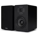 Aiwa SP-A100 Altavoces de estantería pasivos, Par de Altavoces de estantería,Hi-Fi Altavoz de 2 vías, 150W de Potencia, Woofer de 5.25', Bookself Speakers, con Sistema Reflex de Graves. Color: Negro