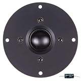 GK SOUND 1 KSQ802/B, Tweeter de cúpula Negra 100 vatios RMS, 200 vatios máx., 10 cm 100 mm 4', impedancia, 8 ohmios, Bobina de 2,5 cm, Ultrafino, para Uso doméstico, 1 Unidad + Condensador de Regalo