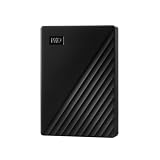 WD 6TB My Passport Disco Duro Externo Portátil, USB 3.2 Gen 1/USB 3.0, Copia de seguridad y protección con contraseña, Formateado para Windows, ChromeOS y MacOS, Negro