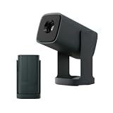 Wanbo Cube 1 Pro - Proyector Inteligente con Android TV y Google Play - Mini proyector portátil Compacto y Altavoz Bluetooth de 8 W, corrección Keystone, Cine en casa para Espacios pequeños