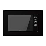 Cecotec Microondas encastrable Digital GrandHeat 2000 Built-In Black. 700W, Integrable, 20 l, Grill, 9 Funciones preconfiguradas, Quick Start, Diseño elegante