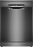 Bosch, Lavavajillas, Serie 4, 14 Servicios, Home Connect, negro, SMS4EMC06E | Activa tu lavavajillas desde el móvil y disfruta de una vajilla impecable.