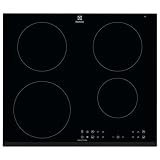 Electrolux Placa de Inducción, LIT6043, 60 cm, 4 Zonas | Placa de inducción biselada extraplana Infinite de 60 cm con 4 zonas de cocción, control táctil, temporizador, función Pausa