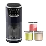 Moulinex Dolci, Heladera, 10 programas en 1, Azul oscuro | Limpieza con aclarado automático, Tecnología 1 Step Perfector, Hasta 1,4L de helado utilizando los 3 boles de Tritan, MJ6038